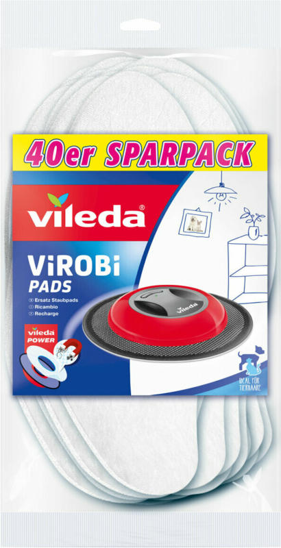 Ersatz-Staubpads „Virobi Slim“, 40 Stück