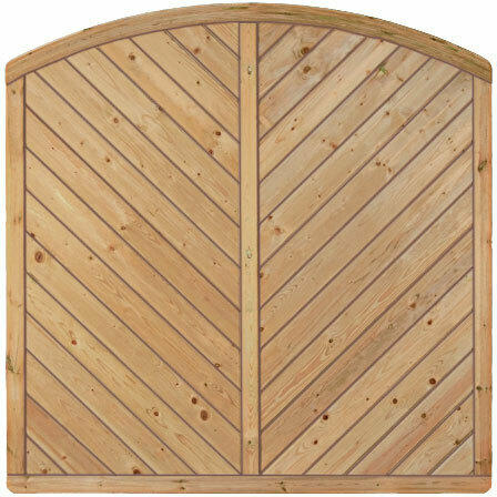 Zaunserie „CLASSIC“, Bogen Diagonal, 180 x 180/160 cm 180 cm | 180 cm