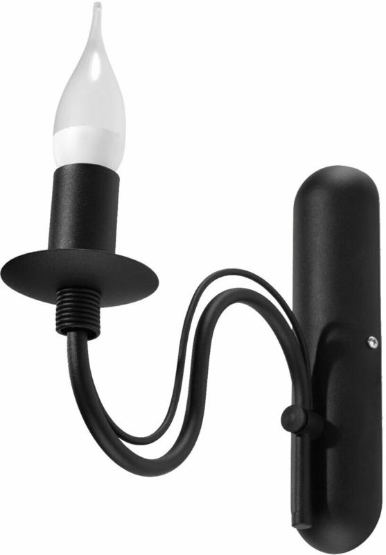 Wandleuchte „Minerwa“, schwarz schwarz
