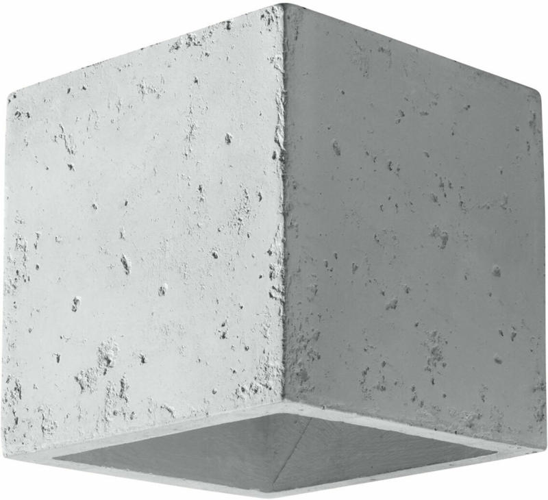 Wandleuchte „Quad“, Beton, grau grau | Beton