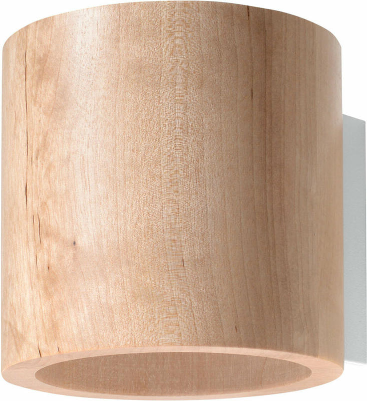 Wandleuchte „Orbis“, Holz, beige braun | Holz