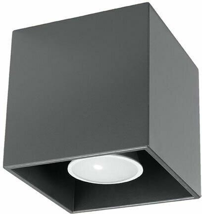 Deckenleuchte „Quad“, 1 Spot, anthrazit 1 | schwarz