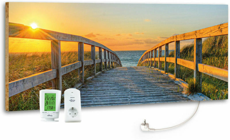 Design-Heizkörper „Footbridge“, mit Thermostat, 40x100 cm