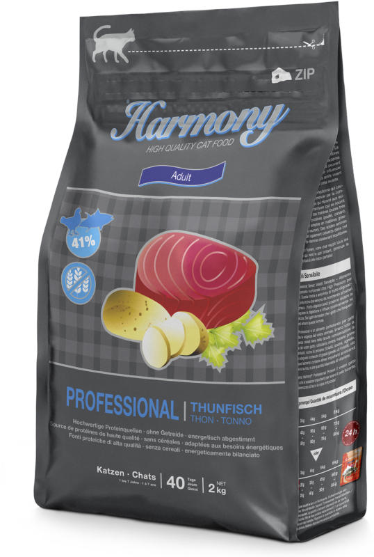 Harmony Cat Professional Adult Thon nourriture pour chats 400g