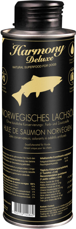 Harmony Harmony Dog Deluxe Norwegisches Lachsöl 1000ml