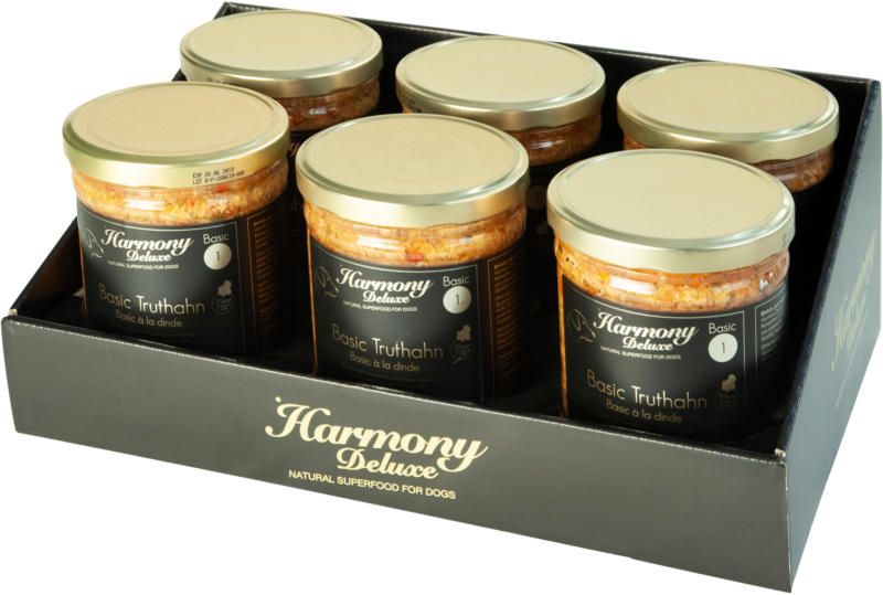 Harmony Dog Deluxe Basic à la Dinde 6x800g