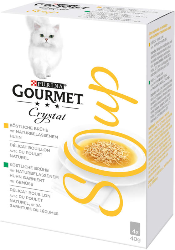 Gourmet Crystal Soup Katzensuppe Huhn, 4x40g