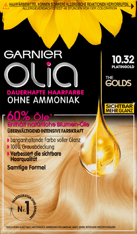 Olia Haarfarbe Platingold 10.32