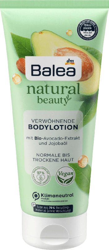 Balea Natural Beauty Bodylotion Bio Avocado-Extrakt & Jojoba Öl
