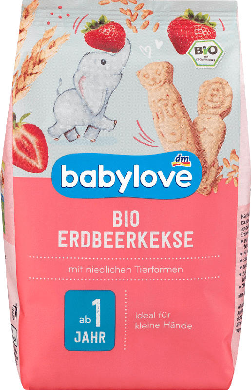 babylove Bio Erdbeerkekse ab 1 Jahr