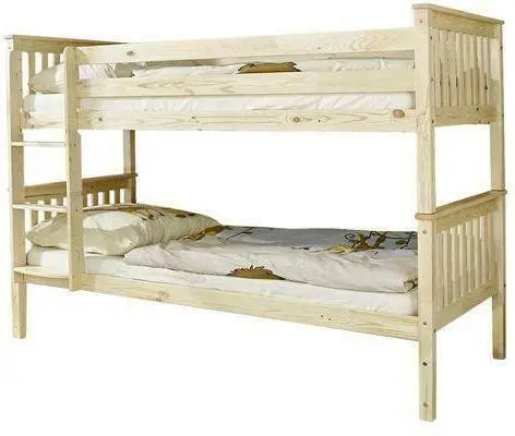 Etagenbett 'Sammy', aus Kiefer, naturfarben