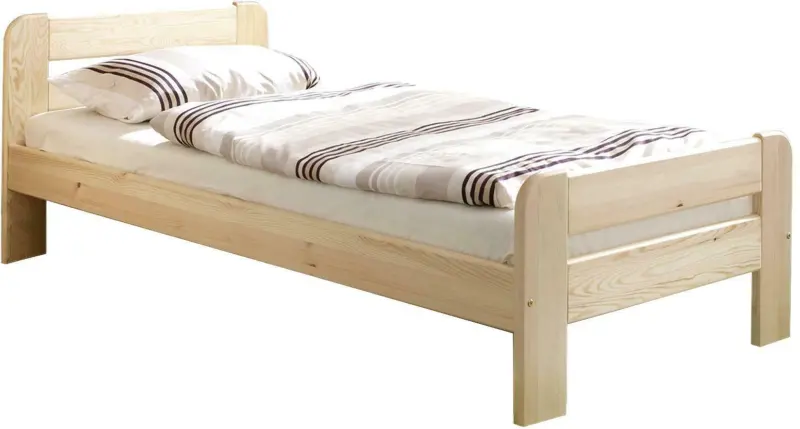 Bett 'Bert', aus Kiefer, kieferfarbe