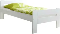 Bett 'Bert', aus Kiefer, weiß