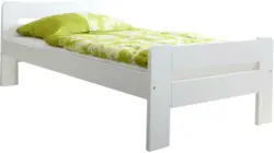 Bett 'Bert', aus Kiefer, weiß