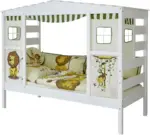 mömax Hausbett 'Lio', aus Kiefer, weiß