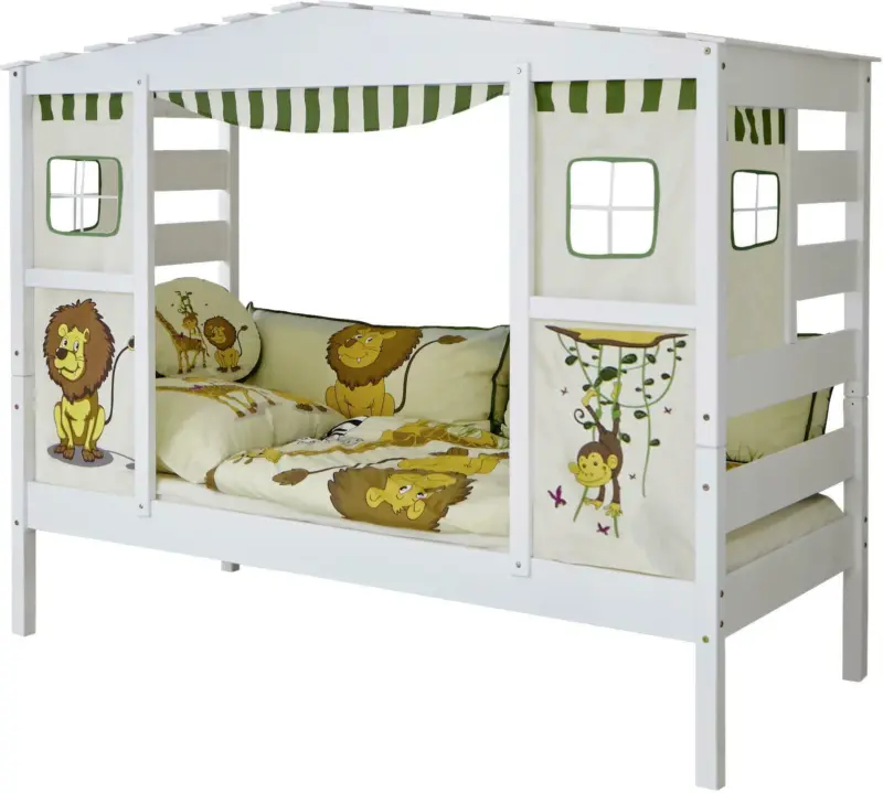 Hausbett 'Lio', aus Kiefer, weiß
