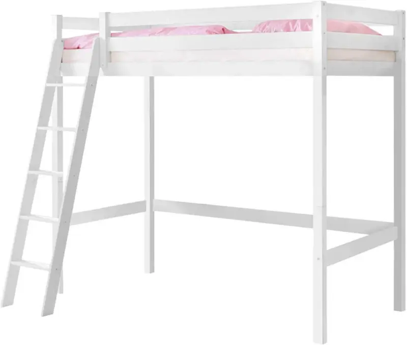 Hochbett 'Matthias', aus Kiefer, weiß