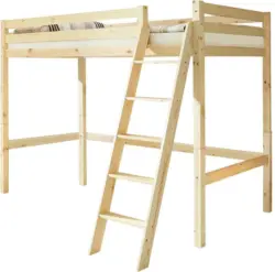 Hochbett 'Matthias', aus Kiefer, kieferfarben