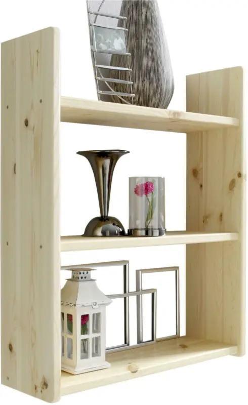 Wandregal 'Mona', aus Kiefer, kieferfarben