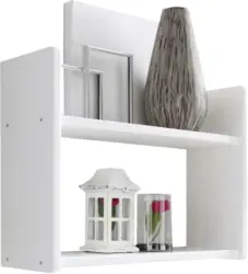 Wandregal 'Mona', aus Kiefer, weiß