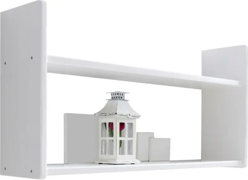 Wandregal 'Mona', aus Kiefer, weiß