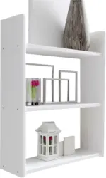 Wandregal 'Mona', aus Kiefer, weiß