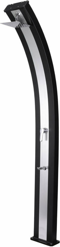 Solardusche „Slim Line Duo“, schwarz schwarz