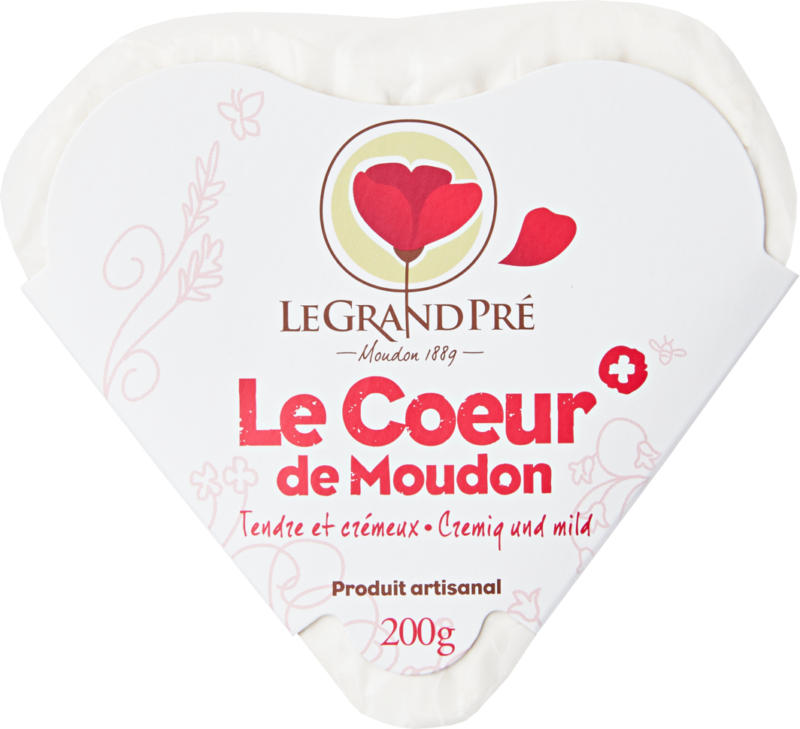 Formaggio a pasta molle Le cœur de Moudon Le Grand Pré, 200 g