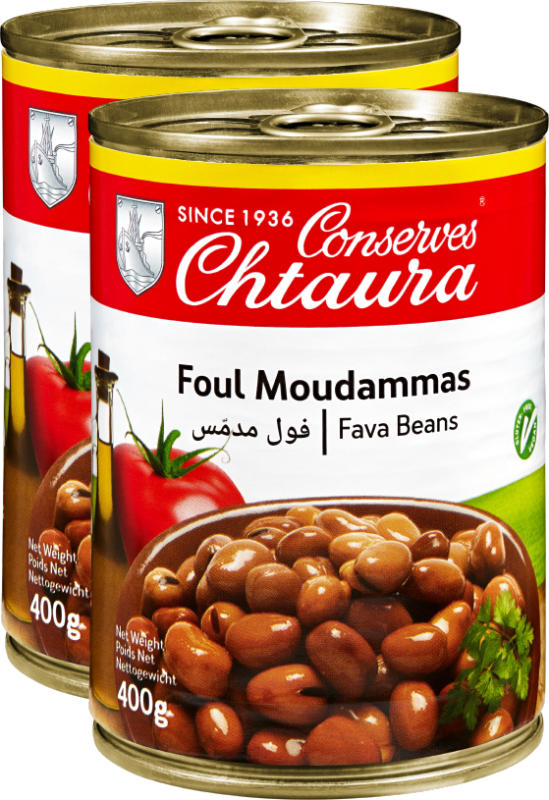 Chtaura Foul Moudammas Bohnen in Salzlake, 2 x 400 g