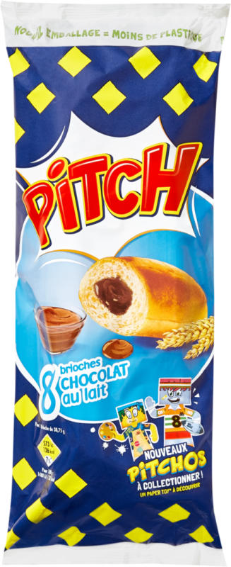 Brioches au chocolat au lait Pitch , 310 g