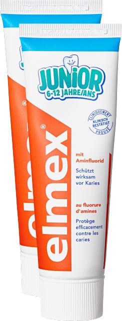 Dentifrice Elmex , Junior, 2 x 75 ml