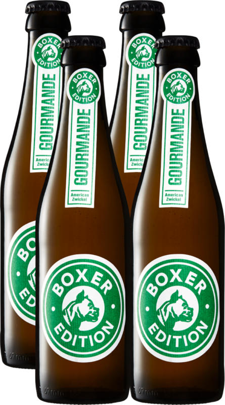 Bière Boxer Edition Gourmande, 4 x 33 cl