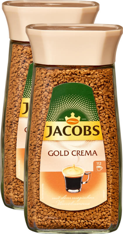 Café instantané Jacobs Gold Crema, 2 x 200 g