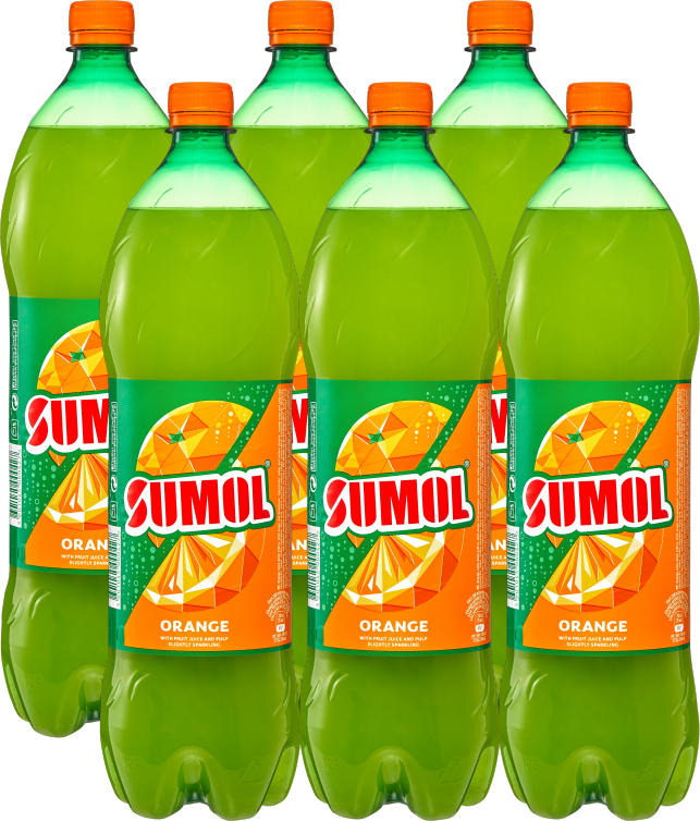 Bevanda al succo di frutta Sumol arancia, 6 x 1,5 litri
