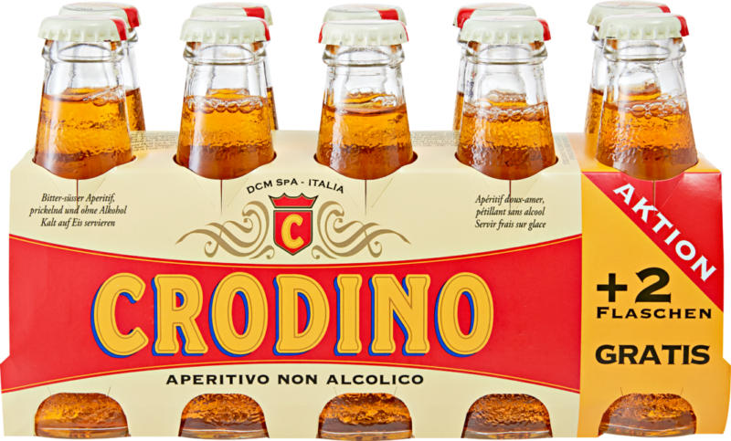 Crodino Aperitif , alkoholfrei, 10 x 10 cl