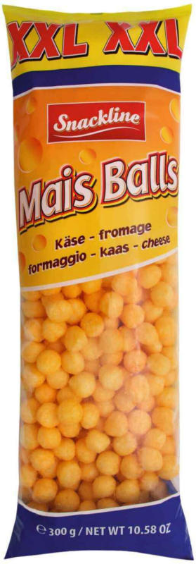 Snackline Boules de maïs goût fromage XXL 300 g -
