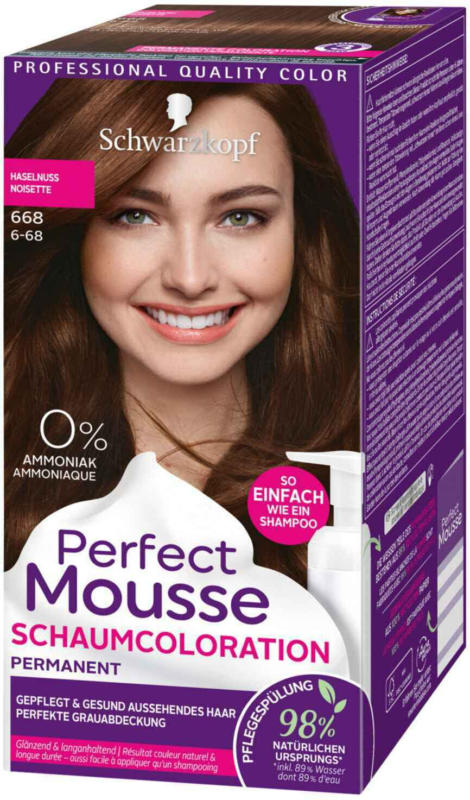 Schwarzkopf Perfect Mousse Haselnuss 668 -