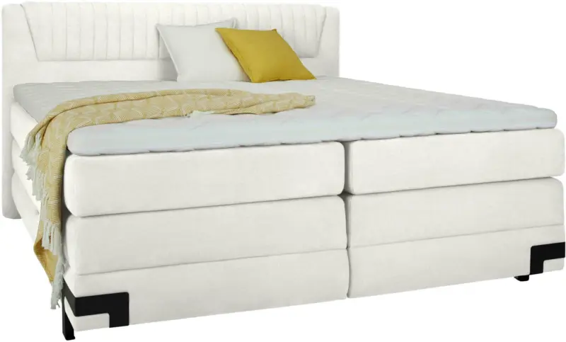 Boxspringbett in Weiß ca. 160x200cm