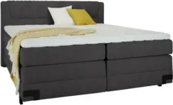 Boxspringbett in Dunkelbraun ca. 160x200cm