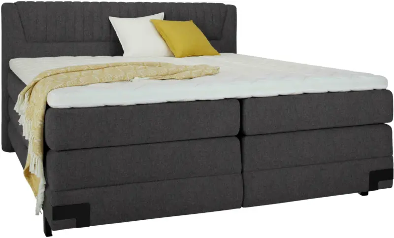 Boxspringbett in Dunkelbraun ca. 160x200cm