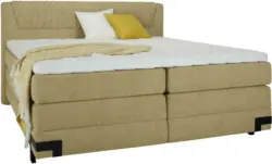 Boxspringbett in Gelb ca. 180x200cm