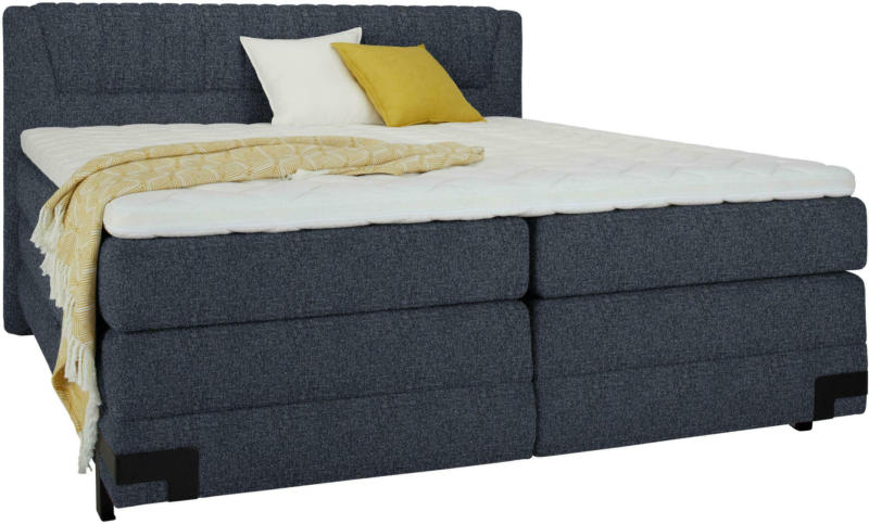 Boxspringbett in Blau ca. 160x200cm