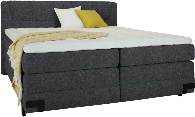 Boxspringbett in Anthrazit ca. 160x200cm