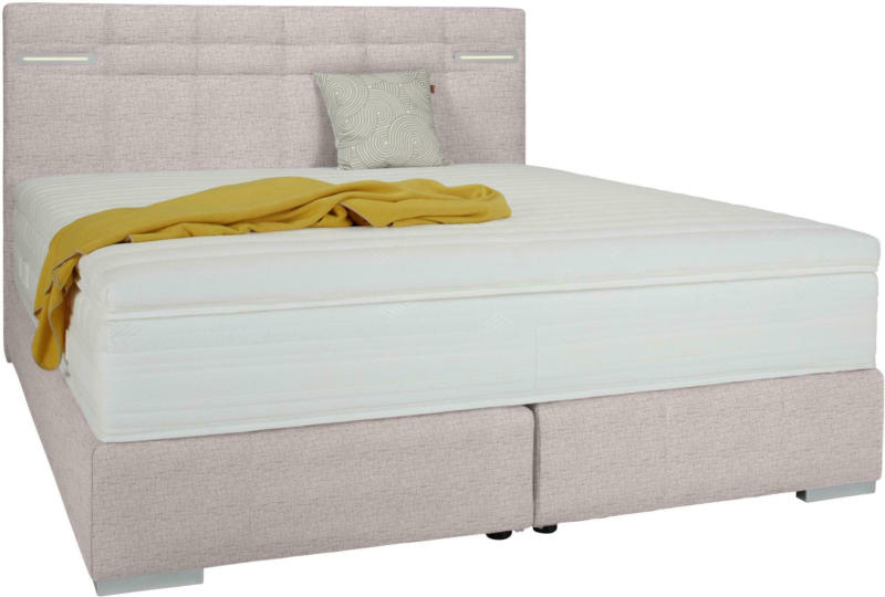 Boxspringbett in Rosa ca. 160x200cm