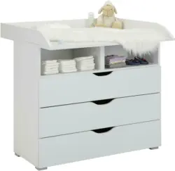 Wickelkommode in Weiß