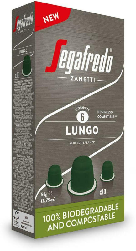 Segafredo Lungo Kapseln kompostierbar
