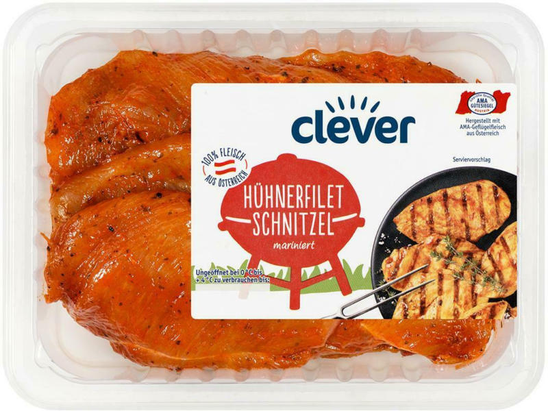 Clever Hühner-Filetschnitzel Mariniert