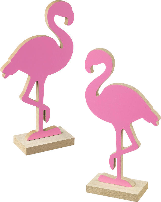 Dekorieren & Einrichten Holzaufsteller Flamingo pink