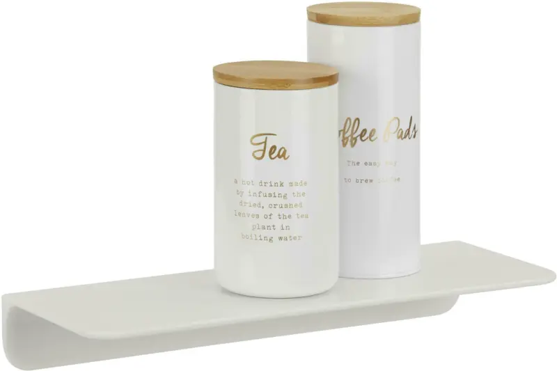 Ablage Isa aus Kunststoff in Weiß