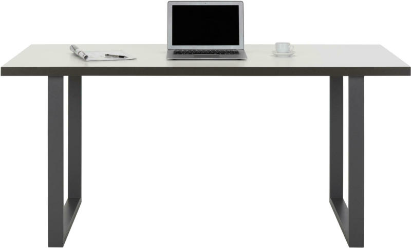 Schreibtisch in Grau/Weiss